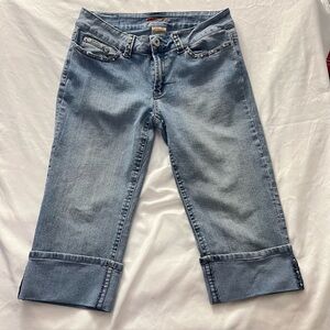 Vintage Y2K Flavour Bubblegum Studded Low Rise Capri Jeans 12P